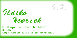 ildiko hemrich business card